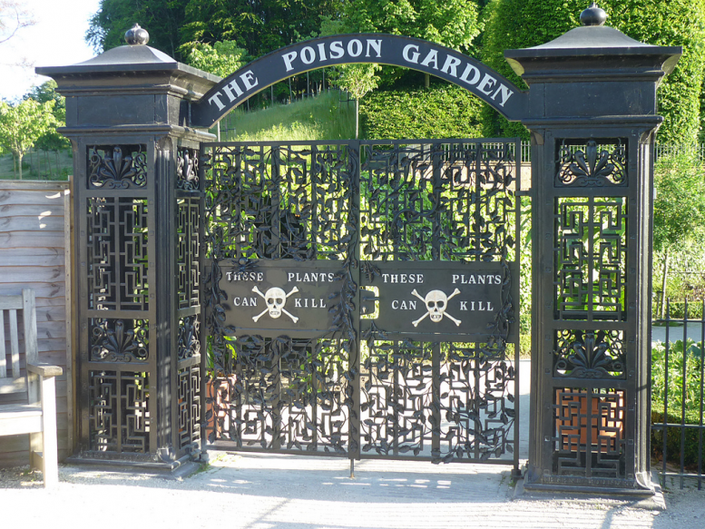 poison garden il cancello d'ingresso del giardino dei veleni di alnwick